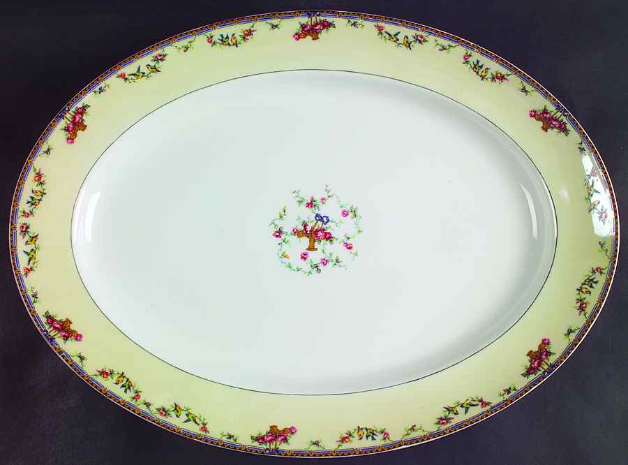 Plaza 16" Oval Serving Platter by Haviland-1