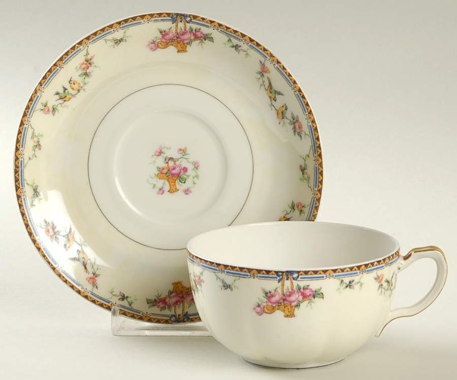 Plaza Flat Cup & Saucer Set by Haviland-1