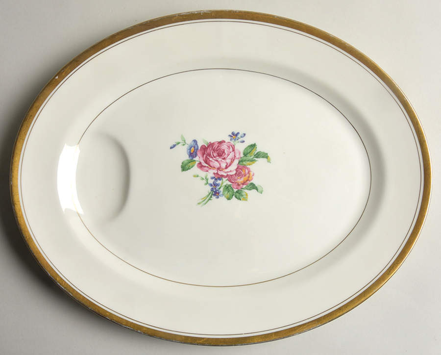 Plymouth 13" Oval Serving Platter by Haviland-1