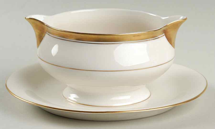 Plymouth Gravy Boat with Attached Underplate by Haviland-1