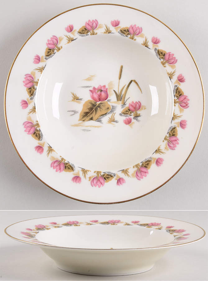 Pond Lily Rim Soup Bowl by Haviland-1