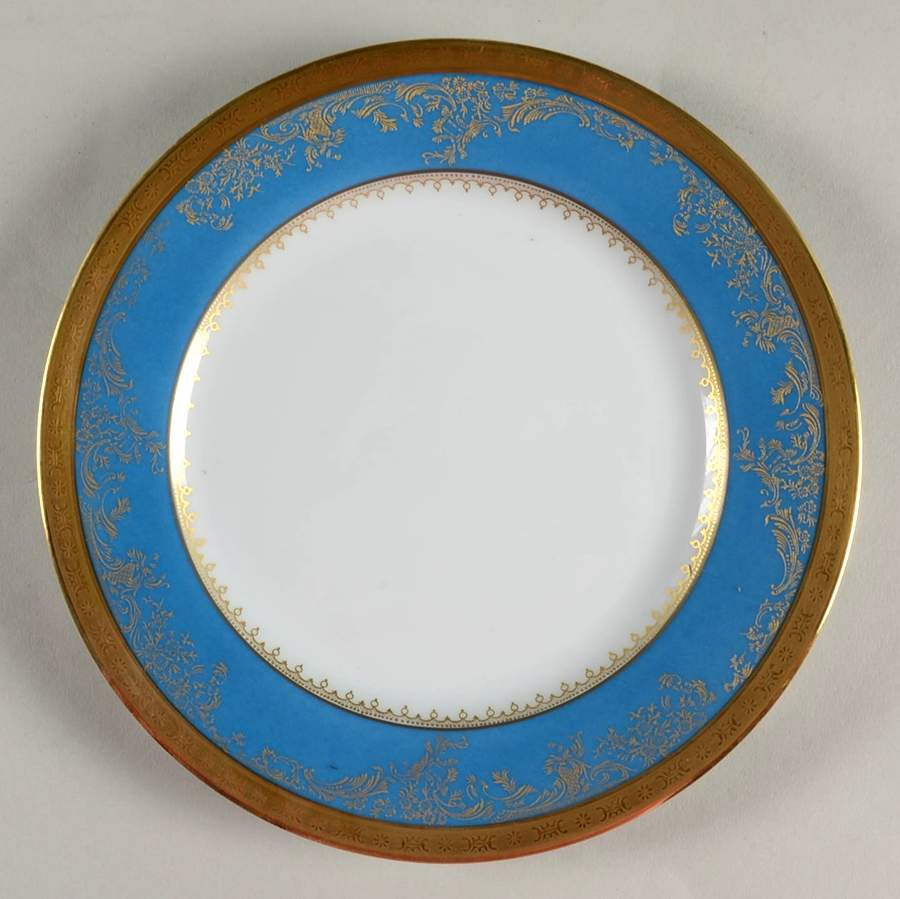 Pompadour Bleu (Powder Blue) Salad Plate by Haviland-1