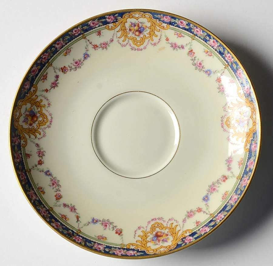 Pompadour (Yellow Scrolls) Saucer by Haviland-1
