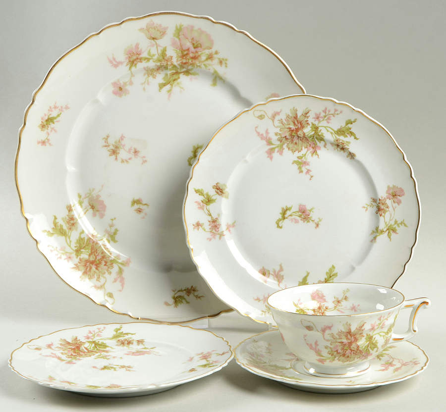 Poppy 5 Piece Place Setting by Haviland-1