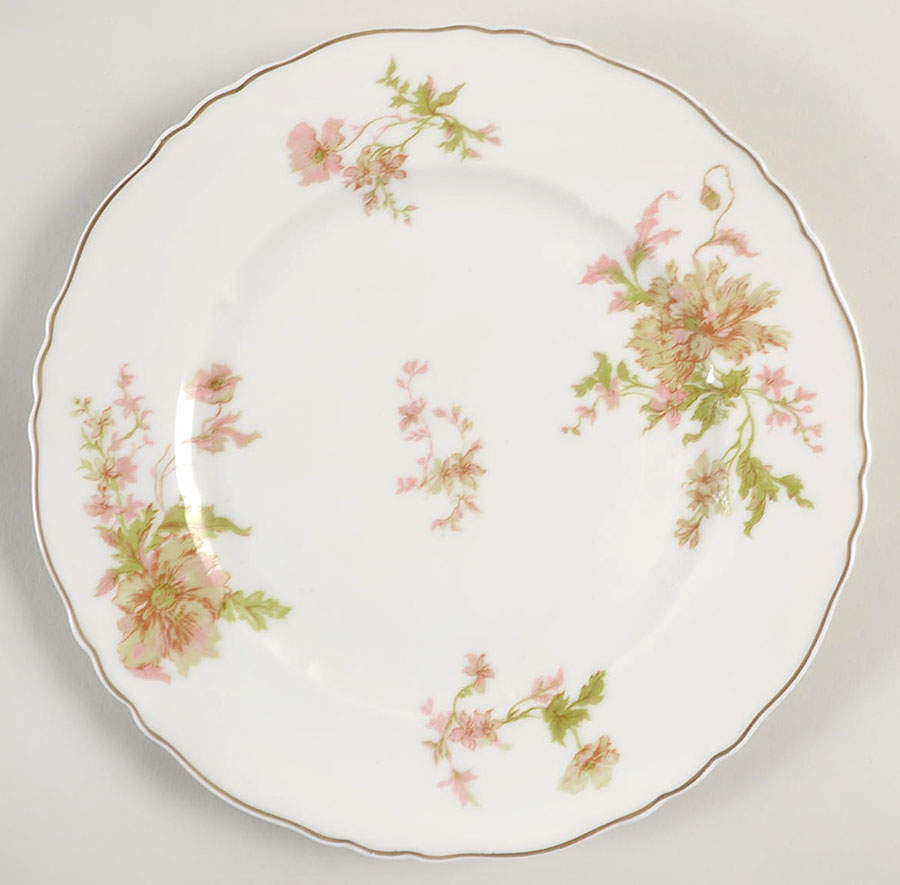Poppy Salad Plate by Haviland-1
