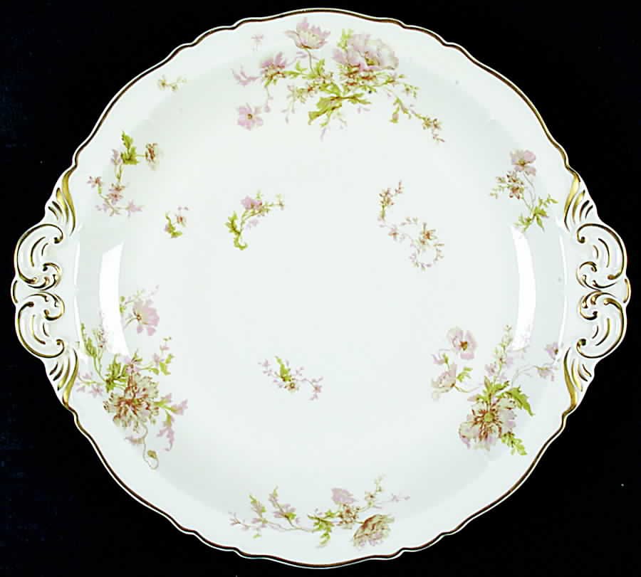 Poppy 13" Chop Plate (Round Platter) by Haviland-1