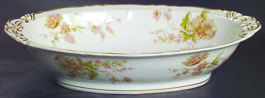 Poppy 10" Oval Vegetable Bowl by Haviland-1
