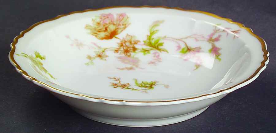 Poppy Rim Fruit/Dessert (Sauce) Bowl by Haviland-1
