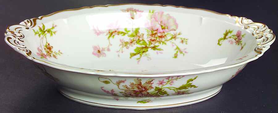 Poppy 9" Round Vegetable Bowl by Haviland-1