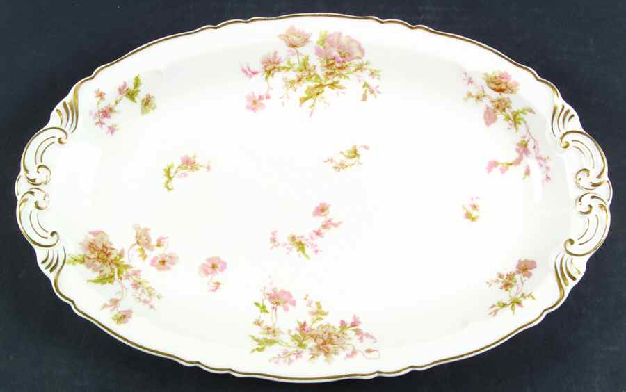 Poppy 16" Oval Serving Platter by Haviland-1