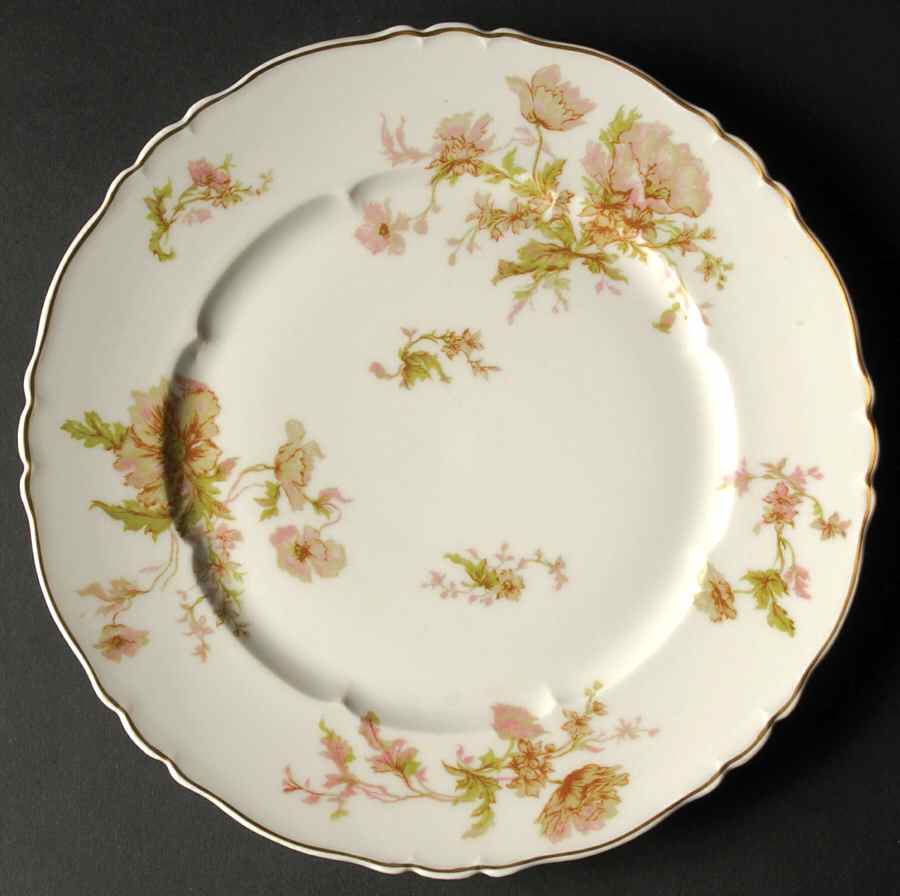 Poppy Luncheon Plate by Haviland-1
