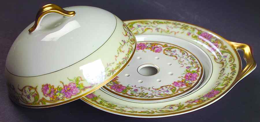 Portland Round Covered Butter by Haviland-1