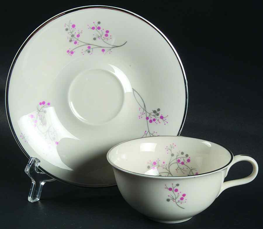 Prelude Flat Cup & Saucer Set by Haviland-1