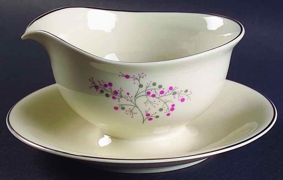 Prelude Gravy Boat with Attached Underplate by Haviland-1