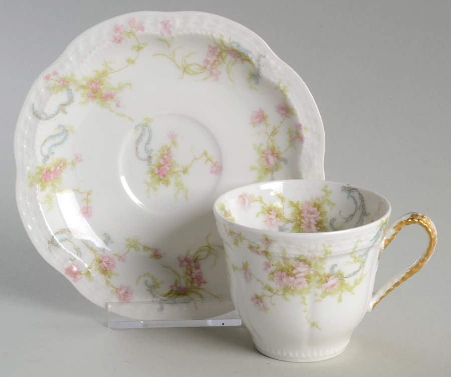 The Princess Flat Cup & Saucer Set by Haviland-1