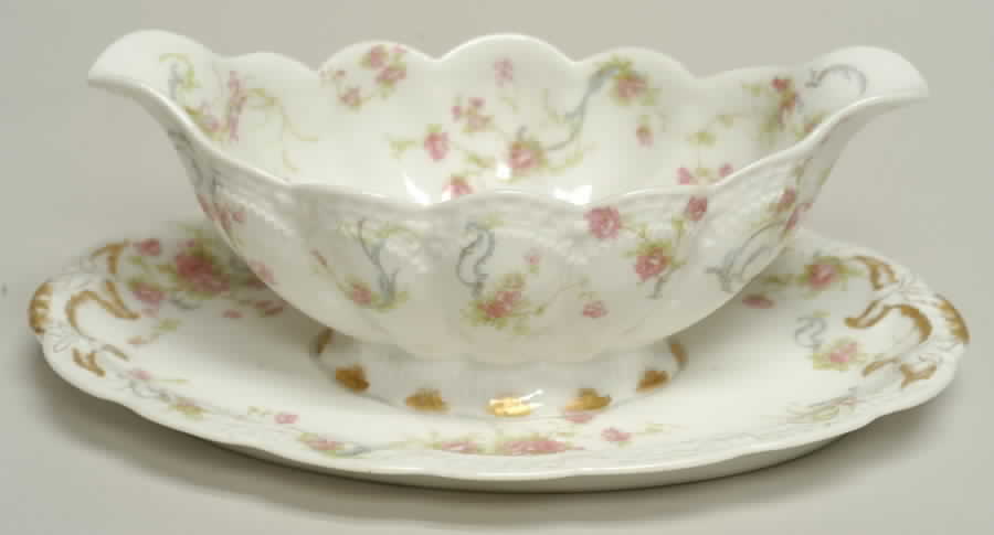 The Princess Gravy Boat with Attached Underplate by Haviland-1