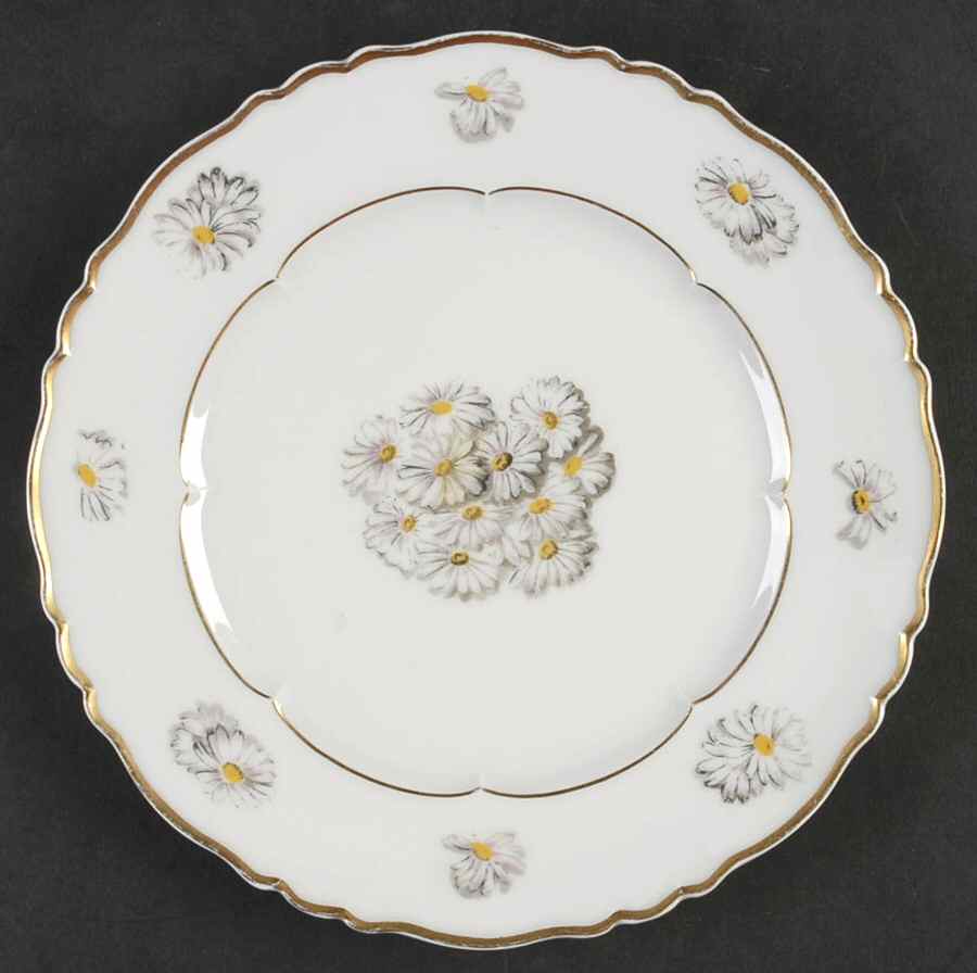 Primrose (White, Scalloped) Salad Plate by Haviland-1