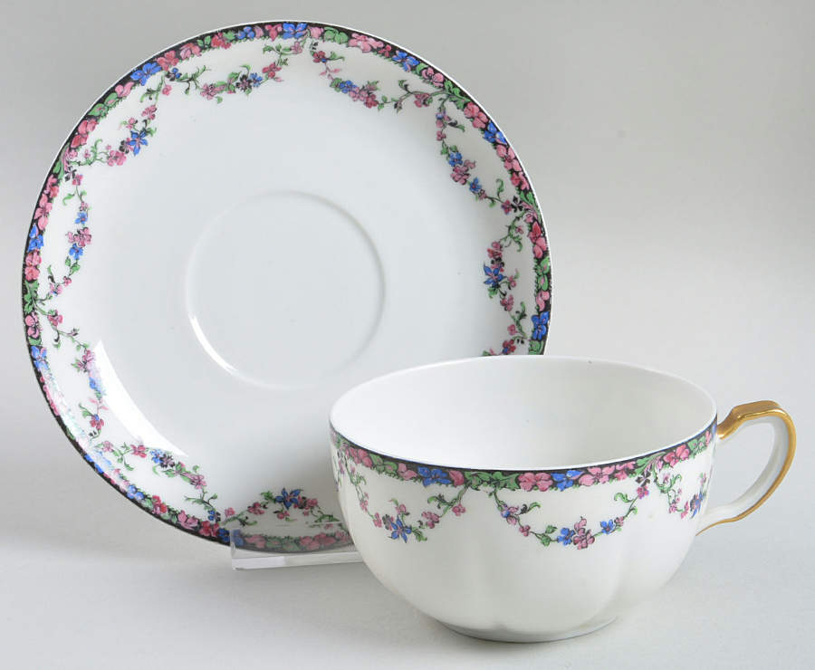 Puritan Oversized Cup & Saucer Set by Haviland-1