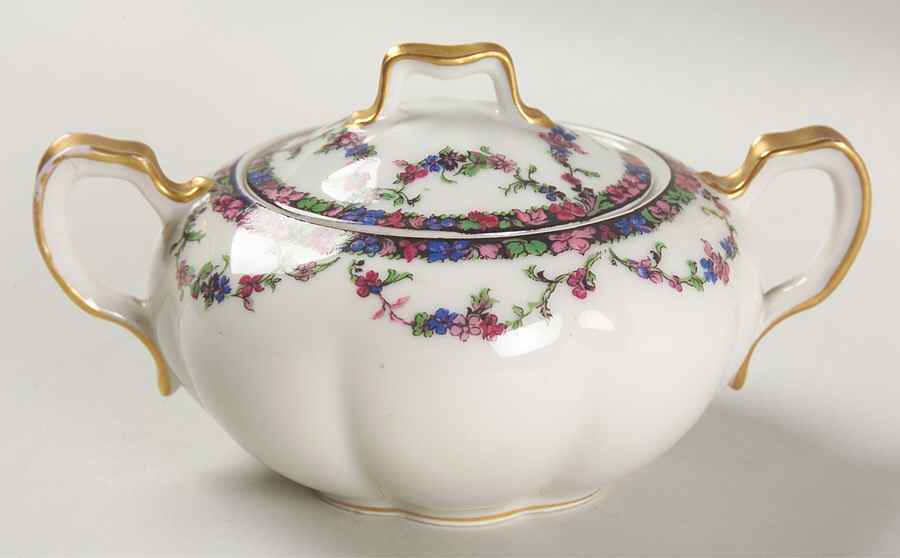 Puritan Sugar Bowl & Lid by Haviland-1