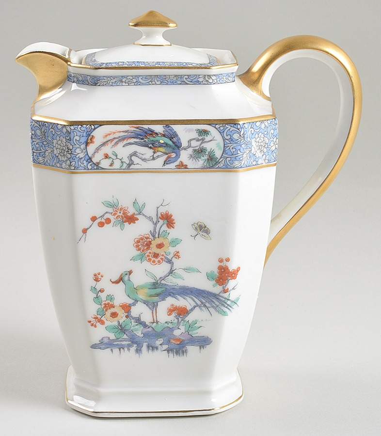 Rajah Chocolate Pot & Lid by Haviland-1