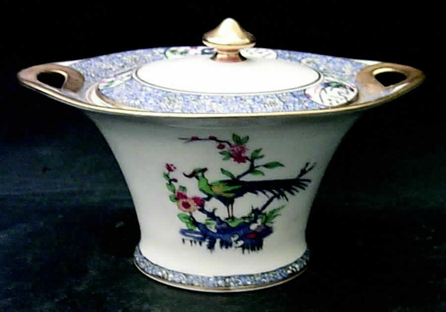 Rajah Sugar Bowl & Lid by Haviland-1