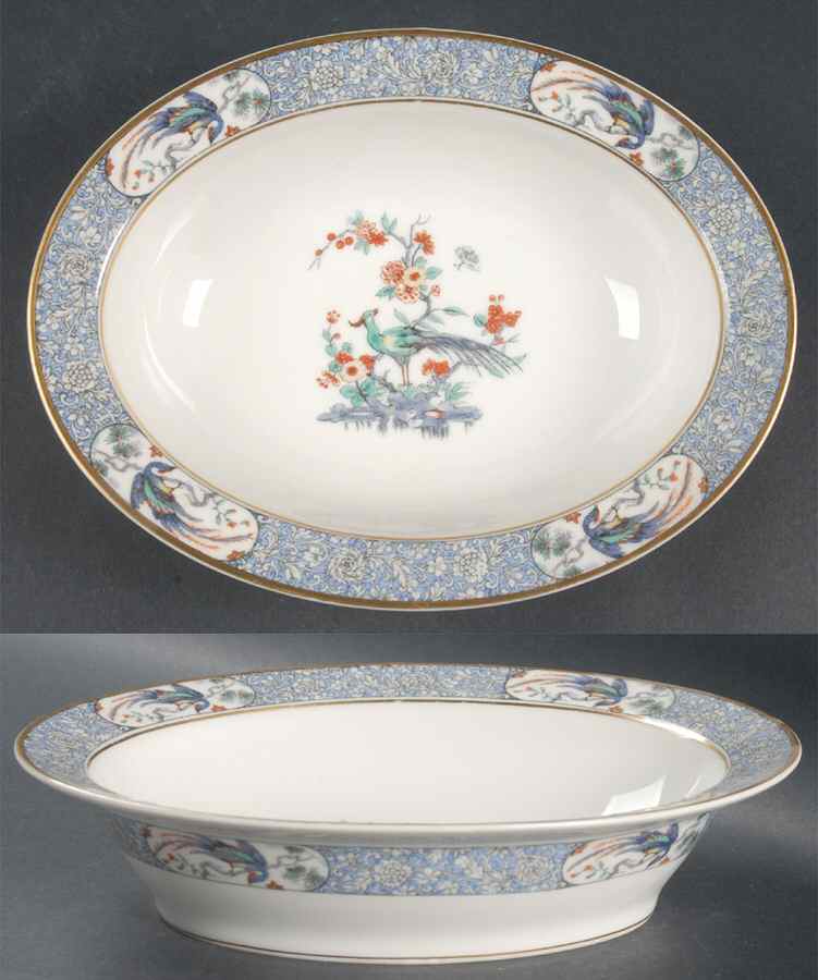Rajah 9" Oval Vegetable Bowl by Haviland-1