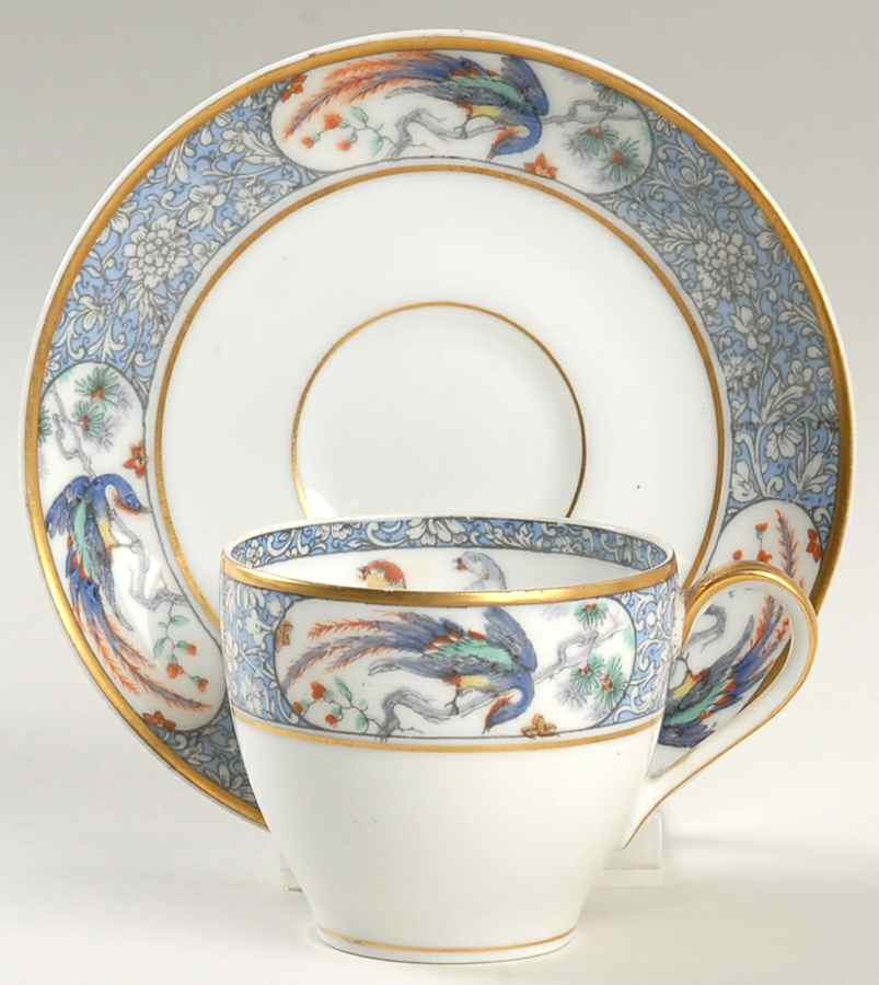 Rajah Flat Demitasse Cup & Saucer Set by Haviland-1
