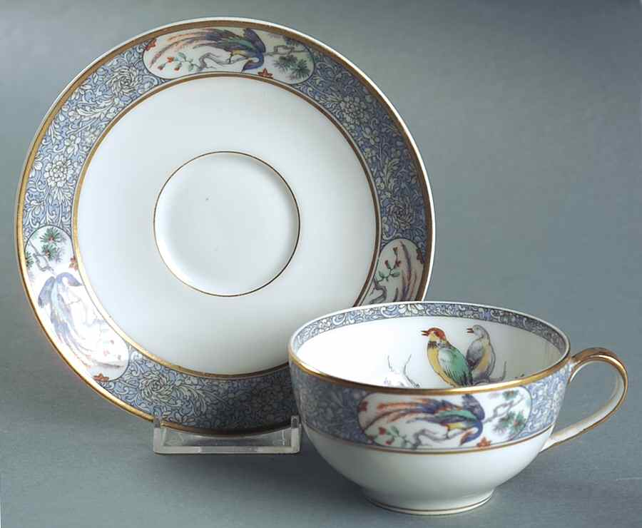 Rajah Flat Cup & Saucer Set by Haviland-1