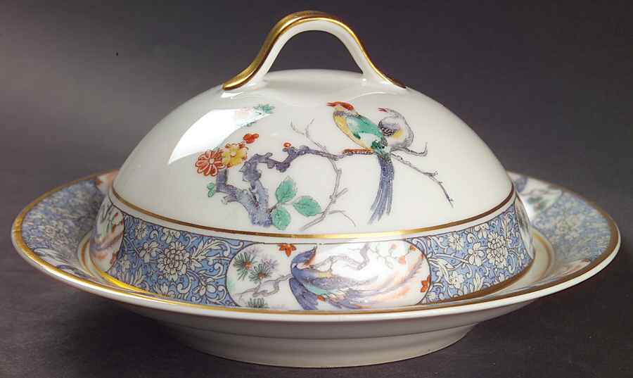 Rajah Round Covered Butter by Haviland-1