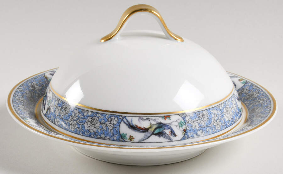 Rani Round Covered Butter by Haviland-1