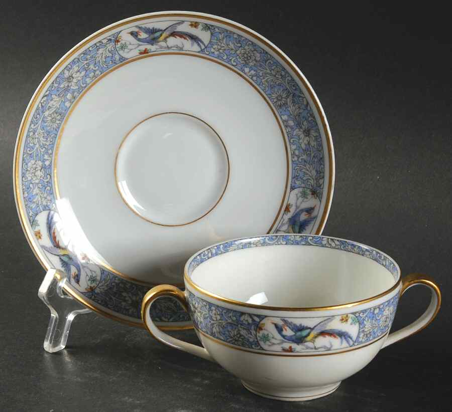 Rani Flat Bouillon Cup & Saucer by Haviland-1