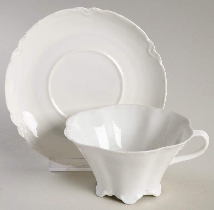 Ranson  Flat Cup & Saucer Set by Haviland-1