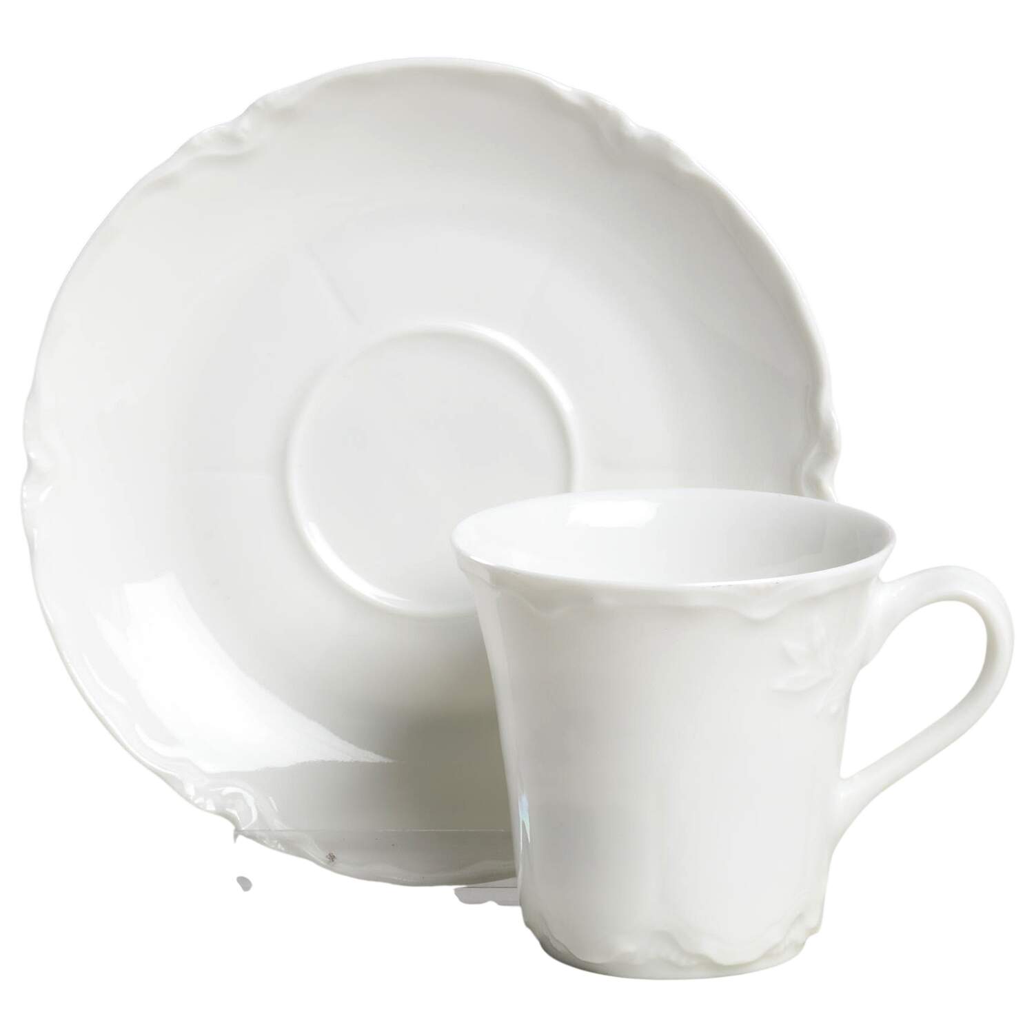 Ranson  Flat Demitasse Cup & Saucer Set by Haviland-1