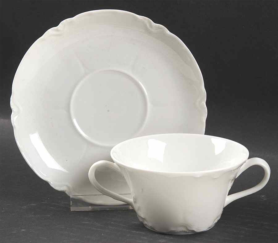 Ranson  Bouillon Soup & Saucer Set by Haviland-1