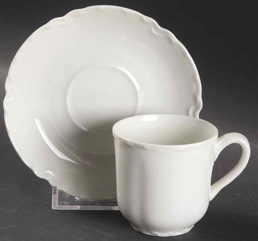 Ranson  Flat Demitasse Cup & Saucer Set by Haviland-1
