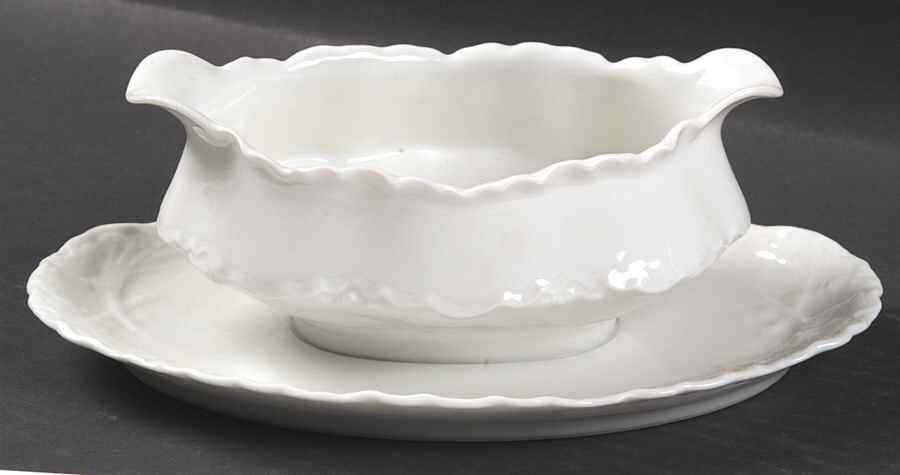 Ranson  Gravy Boat with Attached Underplate by Haviland-1