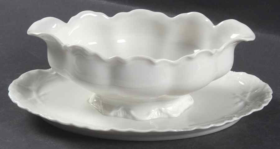 Ranson  Gravy Boat with Attached Underplate by Haviland-1