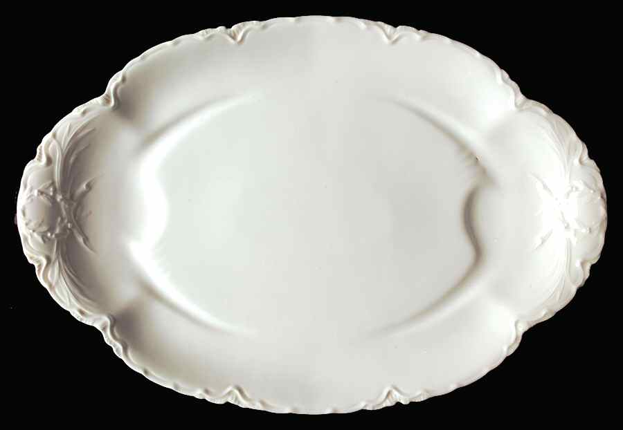 Ranson  17" Oval Platter with Well by Haviland-1