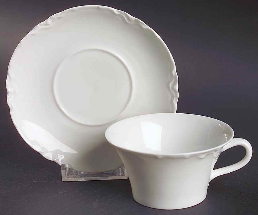 Ranson  Flat Cup & Saucer Set by Haviland-1