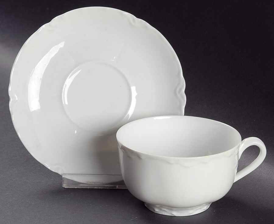 Ranson  Flat Cup & Saucer Set by Haviland-1
