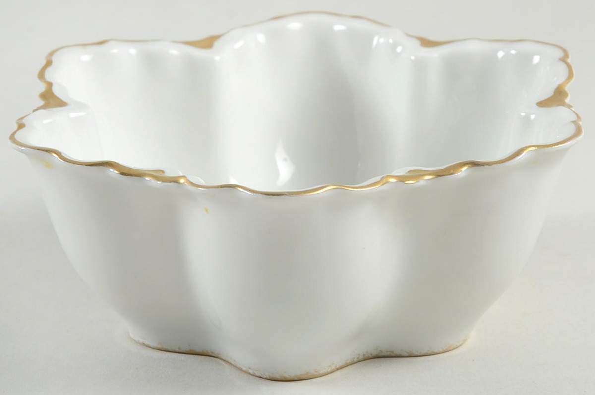 Ranson (Gold Trim) 5" Hexagonal Bowl by Haviland-1