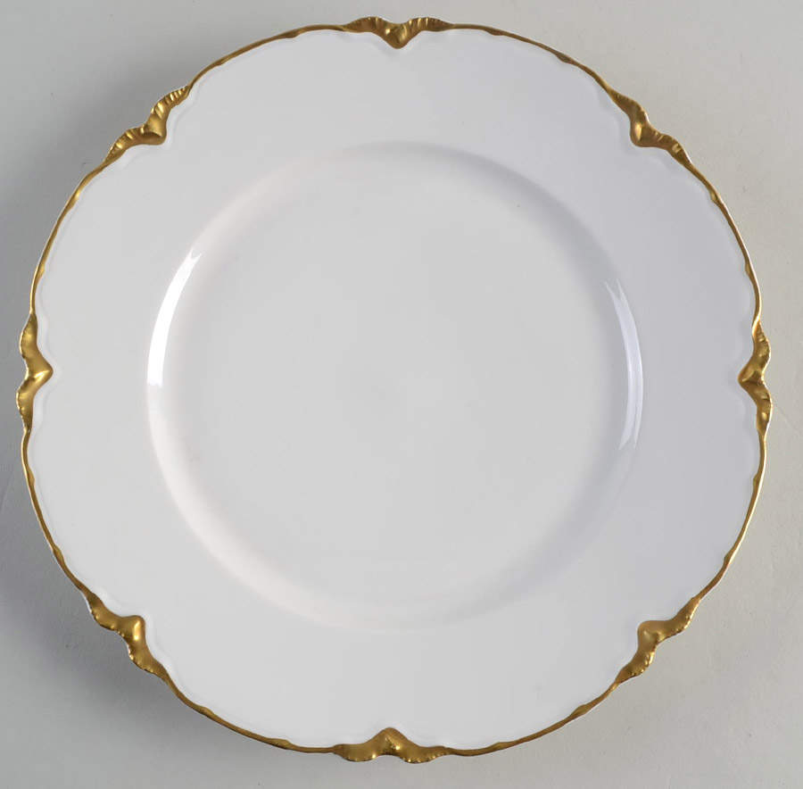 Ranson (Gold Trim) Dinner Plate by Haviland-1