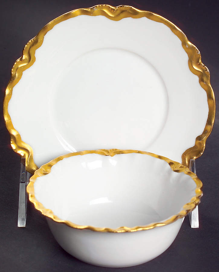 Ranson (Gold Trim) Ramekin & Saucer Set by Haviland-1