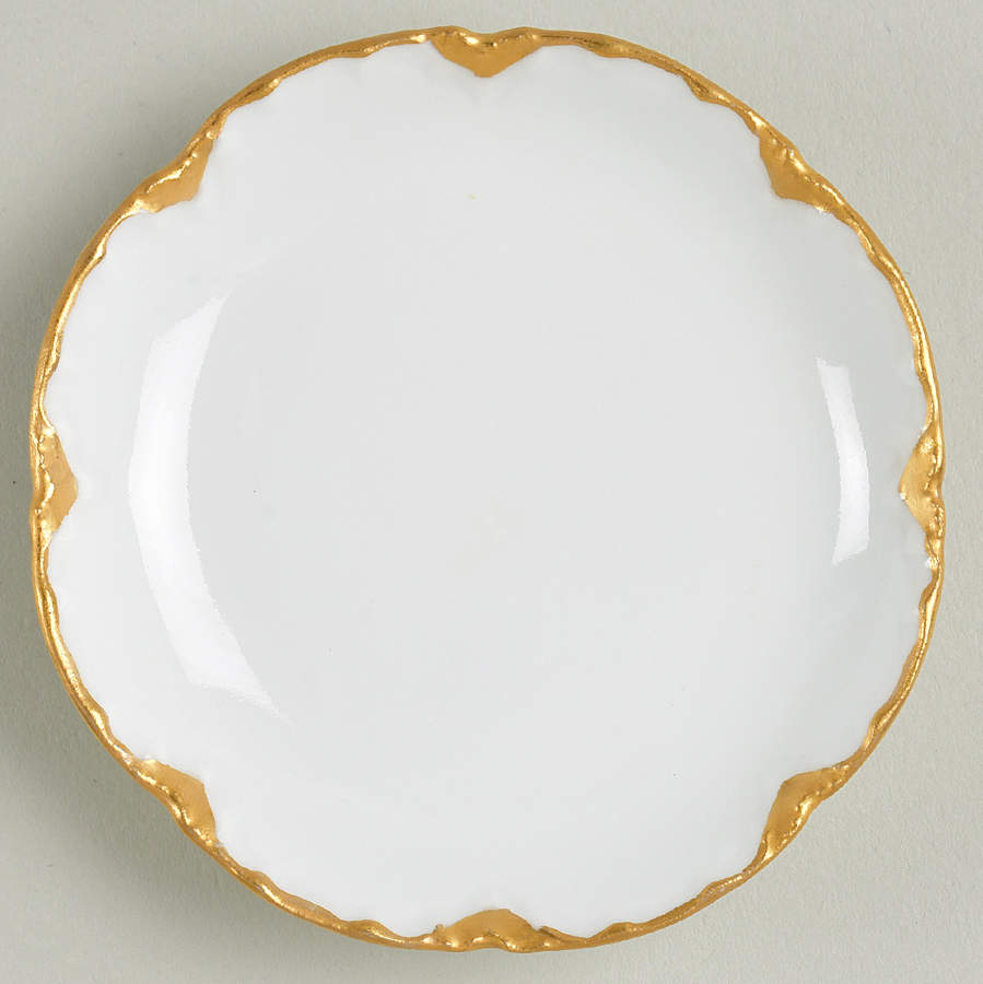 Ranson (Gold Trim) Butter Pat by Haviland-1
