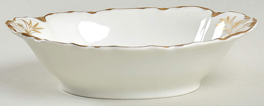 Ranson (Gold Trim) Individual Oval Vegetable Bowl by Haviland-1