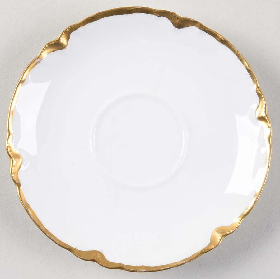 Ranson (Gold Trim) Saucer for Chocolate Cup by Haviland-1