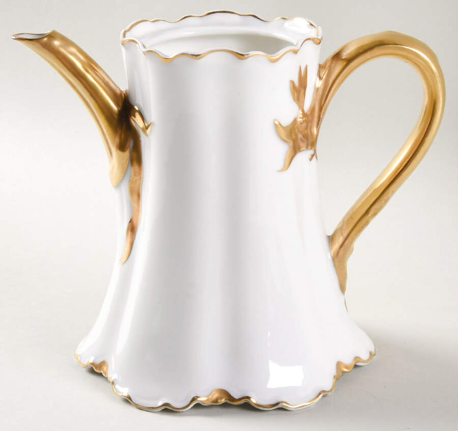 Ranson (Gold Trim) Small Teapot No Lid by Haviland-1