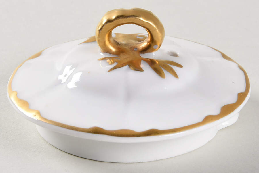 Ranson (Gold Trim) Lid for Small Teapot by Haviland-1