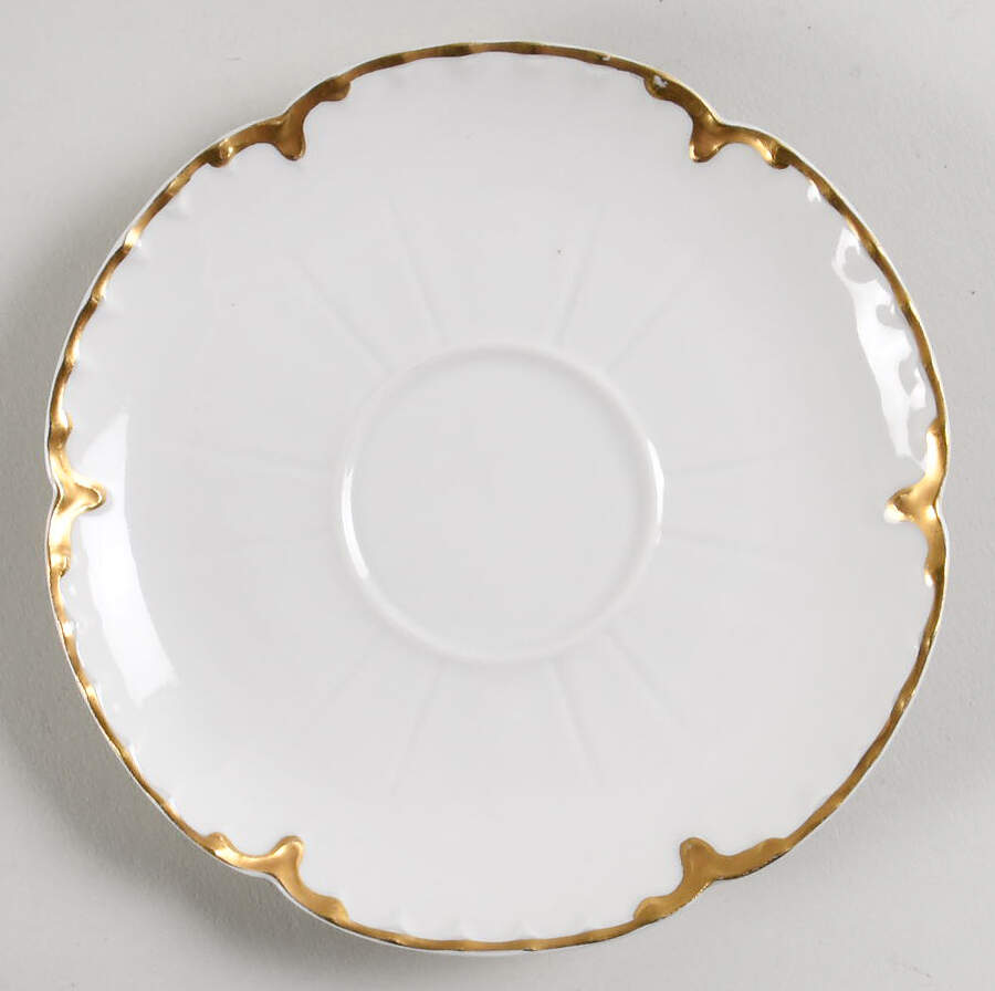 Ranson (Gold Trim) Saucer for Flat Cup by Haviland-1