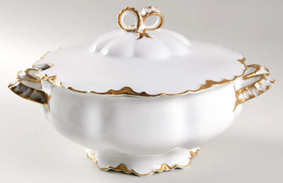Ranson (Gold Trim) Tureen & Lid by Haviland-1